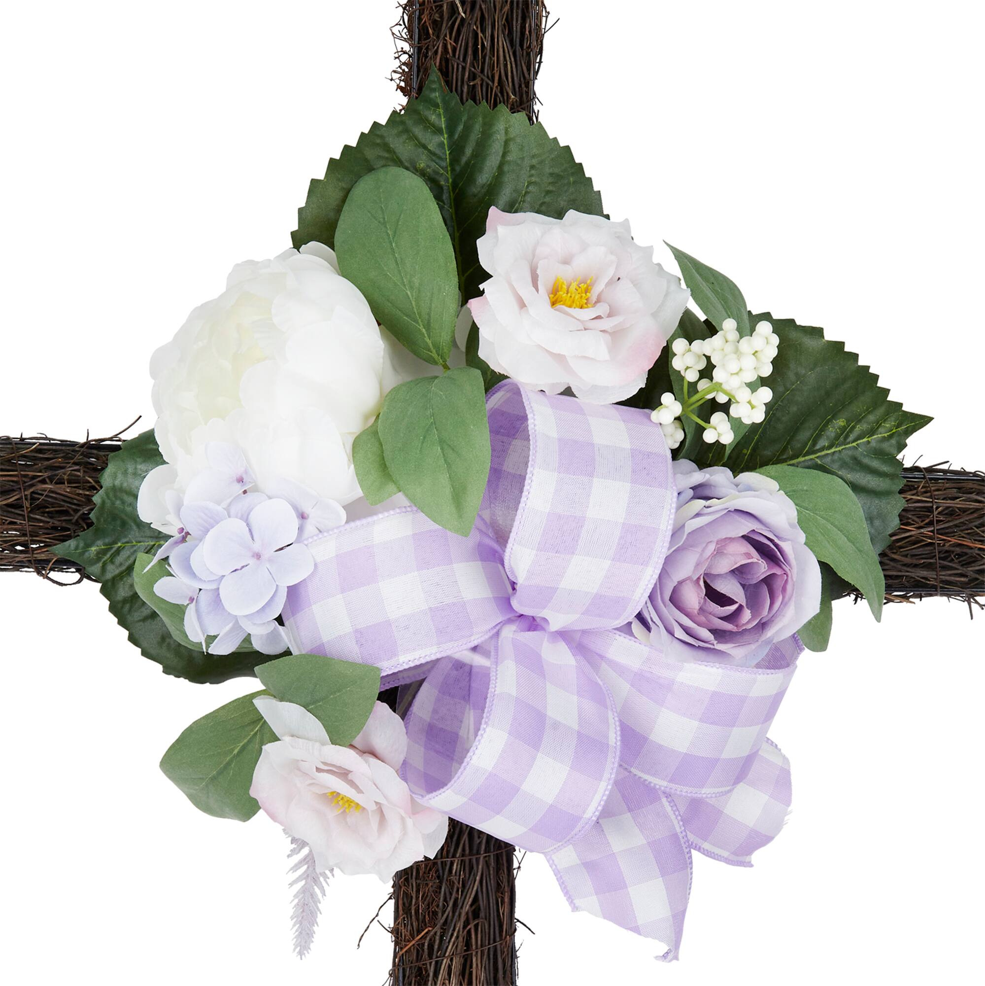 38" Purple & White Remembrance Cross by Ashland®